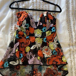 Deep Plunge Strapless Bustier top